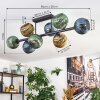 Koyoto Plafondlamp, Kogellampje Blauw, Goud, Groen, 8-lichts
