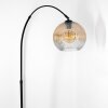 Ripoll Staande lamp, Booglampen Zwart, 1-licht