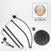 Ripoll Staande lamp Zwart, 1-licht