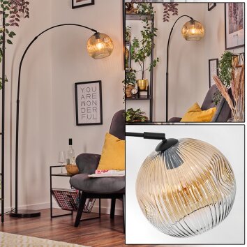 Ripoll Staande lamp Zwart, 1-licht