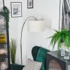 Bassagoda Staande lamp Chroom, Zwart, 1-licht