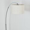 Bassagoda Staande lamp Chroom, Zwart, 1-licht
