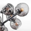 Koyoto Plafondlamp, Kogellampje Rookkleurig, 8-lichts