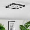Simonstorp Plafondlamp, Paneel LED Zwart, Wit, 1-licht