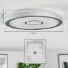 Simonstorp Plafondlamp, Paneel LED Zilver, Wit, 1-licht