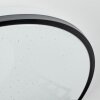 Onara Plafondlamp, Paneel LED Zwart, Wit, 1-licht