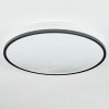 Onara Plafondlamp, Paneel LED Zwart, Wit, 1-licht