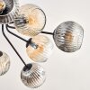 Ripoll Plafondlamp, Kogellampje Amber, Duidelijk, Rookkleurig, 10-lichts