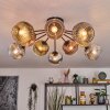 Ripoll Plafondlamp, Kogellampje Goud, Duidelijk, Koperkleurig, Rookkleurig, 10-lichts