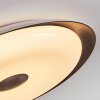 Goran Plafondlamp, Paneel LED Zwart, Wit, 1-licht, Afstandsbediening