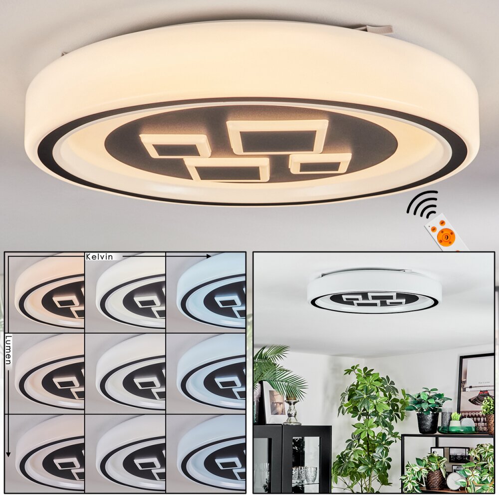 Jalon Plafondlamp, Paneel LED Wit, 1-licht, Afstandsbediening main product photo