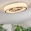 Jalon Plafondlamp, Paneel LED Wit, 1-licht, Afstandsbediening