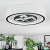 Jalon Plafondlamp, Paneel LED Wit, 1-licht, Afstandsbediening