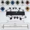 Ripoll Hanglamp, Kogellampje, Hanglamp Blauw, Chroom, Goud, Groen, Koperkleurig, Rookkleurig, 8-lichts