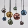 Ripoll Hanglamp, Kogellampje, Hanglamp Blauw, Chroom, Goud, Groen, Koperkleurig, Rookkleurig, 8-lichts