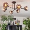 Ripoll Plafondlamp, Kogellampje Duidelijk, Rookkleurig, 6-lichts