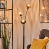 Koyoto Kogellampje, Staande lamp Amber, Duidelijk, Rookkleurig, 3-lichts