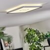 Simonstorp Plafondlamp, Paneel LED Zilver, Wit, 1-licht