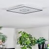 Simonstorp Plafondlamp, Paneel LED Zilver, Wit, 1-licht
