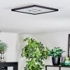 Simonstorp Plafondlamp, Paneel LED Zwart, Wit, 1-licht