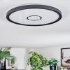 Simonstorp Plafondlamp, Paneel LED Zwart, Wit, 1-licht