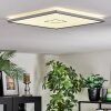 Simonstorp Plafondlamp, Paneel LED Zilver, Wit, 1-licht