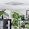 Simonstorp Plafondlamp, Paneel LED Zilver, Wit, 1-licht