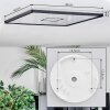 Simonstorp Plafondlamp, Paneel LED Zwart, Wit, 1-licht