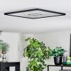 Simonstorp Plafondlamp, Paneel LED Zwart, Wit, 1-licht