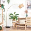 Barcos Staande lamp Messing, Zwart, 1-licht