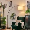 Bassagoda Staande lamp Chroom, Zwart, 1-licht