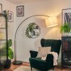 Bassagoda Staande lamp Chroom, Zwart, 1-licht