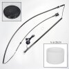 Bassagoda Staande lamp Chroom, Zwart, 1-licht