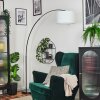 Bassagoda Staande lamp Chroom, Zwart, 1-licht
