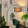 Bassagoda Staande lamp Chroom, Zwart, 1-licht