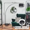 Bassagoda Staande lamp Chroom, Zwart, 1-licht