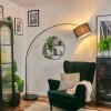 Bassagoda Staande lamp Chroom, Zwart, 1-licht
