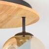 Ripoll Plafondlamp, Kogellampje Natuurlijke kleuren, Zwart, 3-lichts
