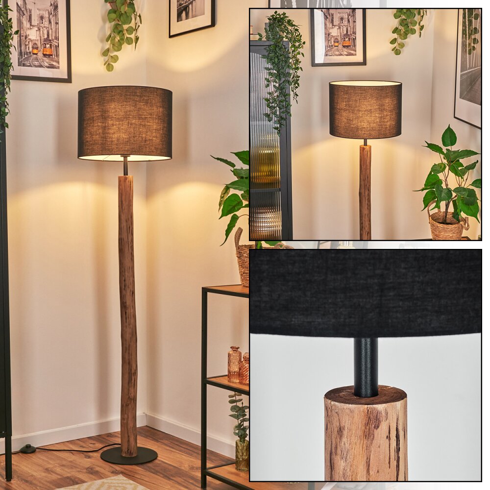 Bassagoda Staande lamp Natuurlijke kleuren, Zwart, 1-licht main product photo