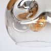 Ripoll Plafondlamp, Kogellampje Natuurlijke kleuren, Zwart, 3-lichts