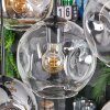 Ripoll Hanglamp, Kogellampje, Hanglamp Amber, Duidelijk, Rookkleurig, 8-lichts