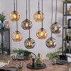 Ripoll Hanglamp, Kogellampje, Hanglamp Amber, Rookkleurig, 8-lichts