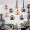 Ripoll Hanglamp, Kogellampje, Hanglamp Amber, Rookkleurig, 8-lichts