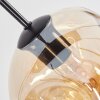 Ripoll Hanglamp, Kogellampje, Hanglamp Amber, Rookkleurig, 8-lichts