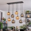 Ripoll Hanglamp, Kogellampje, Hanglamp Amber, Rookkleurig, 8-lichts