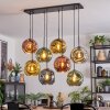 Ripoll Hanglamp, Kogellampje, Hanglamp Blauw, Goud, Groen, Koperkleurig, 8-lichts