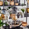 Koyoto Hanglamp, Kogellampje, Hanglamp Amber, Chroom, Duidelijk, Rookkleurig, 6-lichts