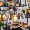Koyoto Hanglamp, Kogellampje, Hanglamp Amber, Chroom, Duidelijk, Rookkleurig, 6-lichts