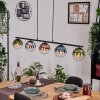 Gastor Hanglamp, Kogellampje, Hanglamp Blauw, Chroom, Groen, Duidelijk, Koperkleurig, Rookkleurig, 5-lichts