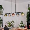 Gastor Hanglamp, Kogellampje, Hanglamp Blauw, Chroom, Groen, Duidelijk, Koperkleurig, Rookkleurig, 5-lichts
